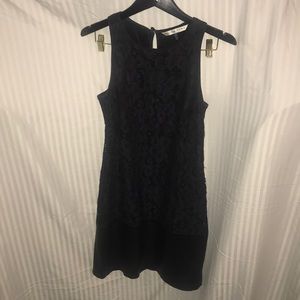 Trina Turk lace and leather dress